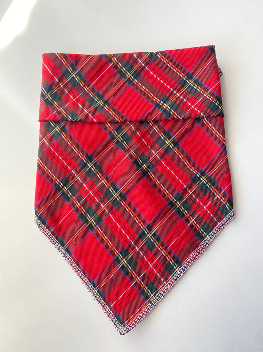 Red tartan Bandana