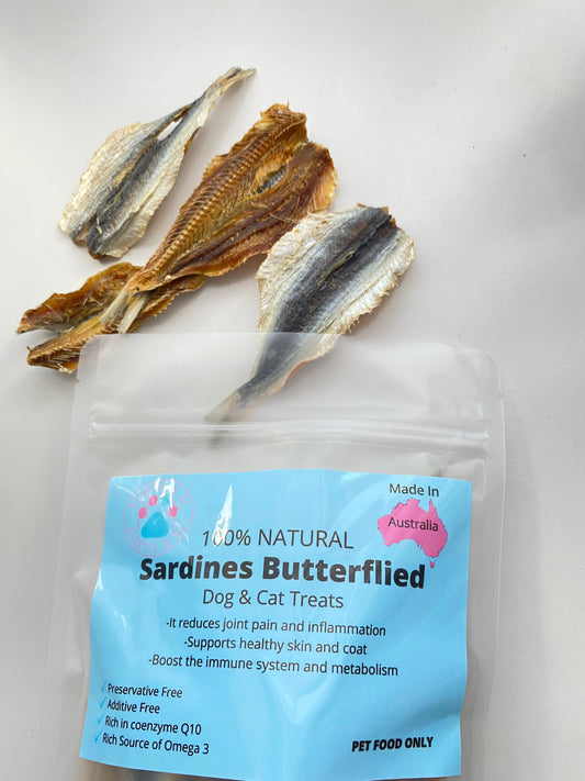 Sardines butterflied