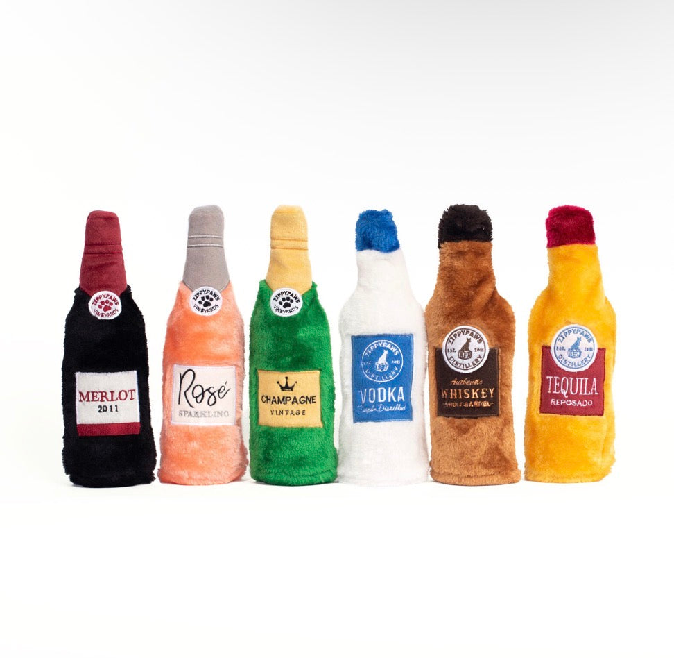 Happy hour squeaky dog toys