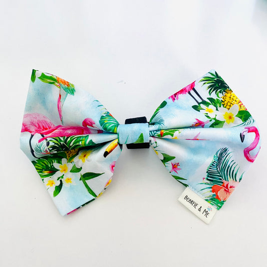 Tropical Flamingo Bow