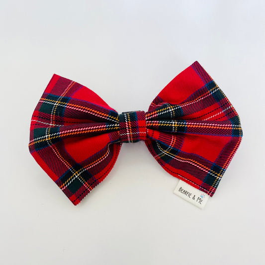 Red Tartan Bow